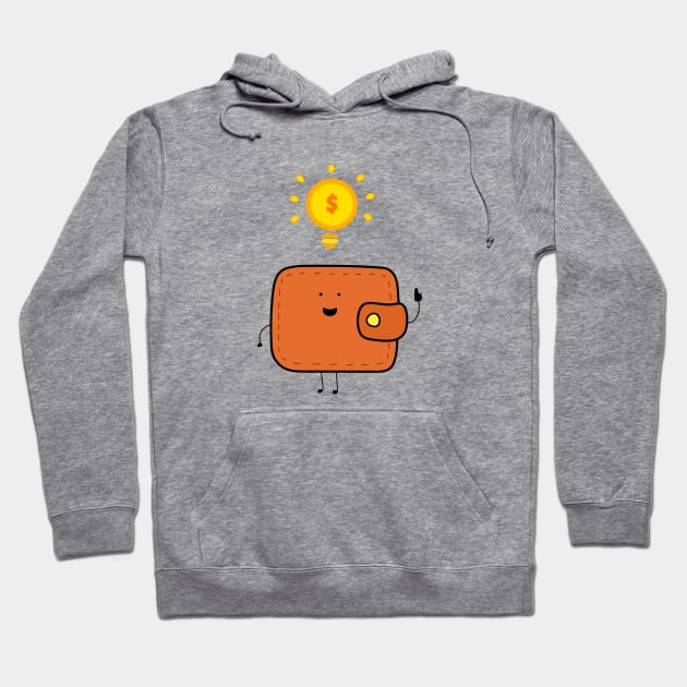 cute skin wallet money Hoodie by wordspotrayal